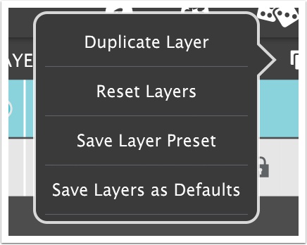 Layer Menu