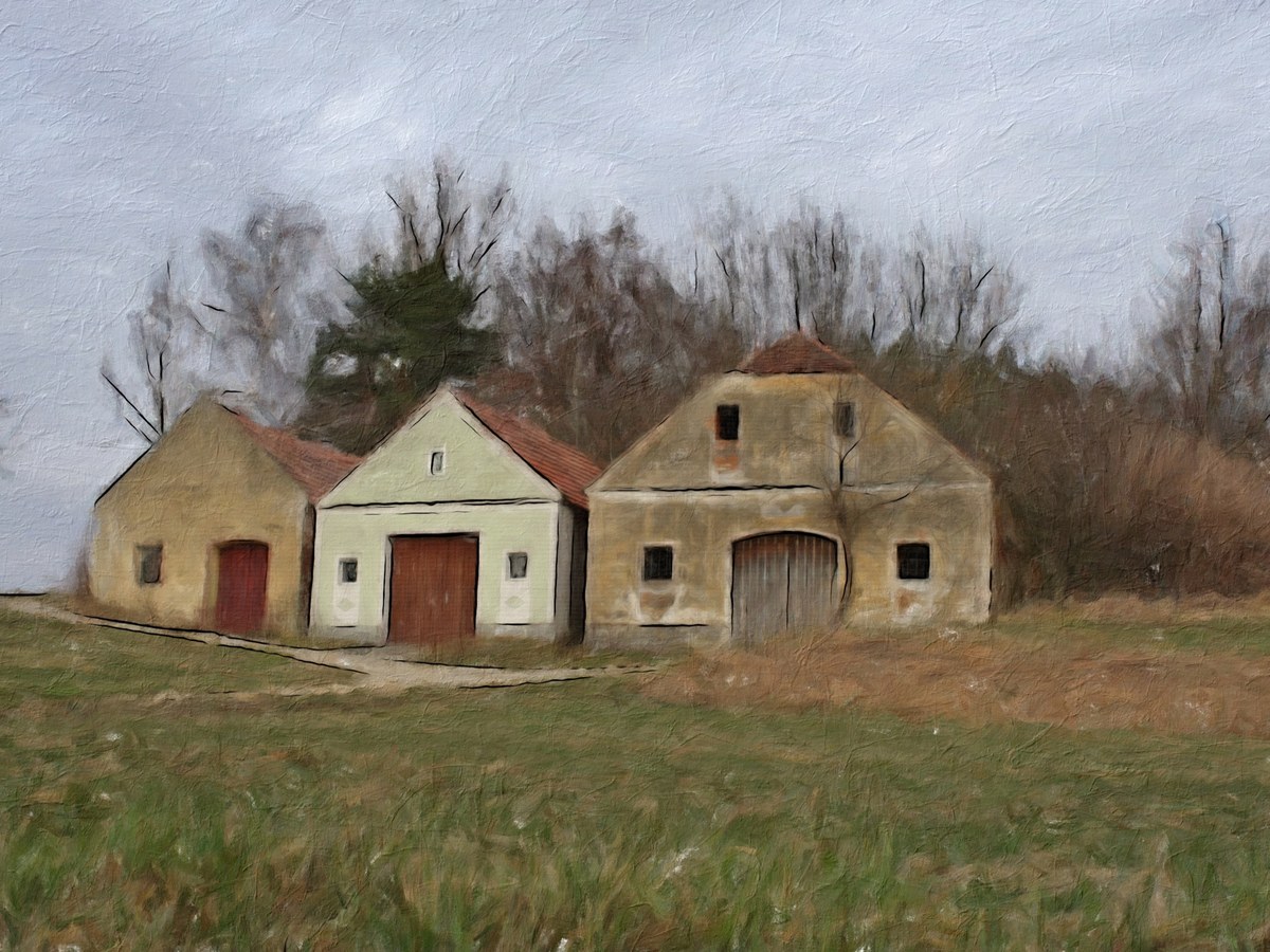 Painted artwork detail accompanying En Plein Air