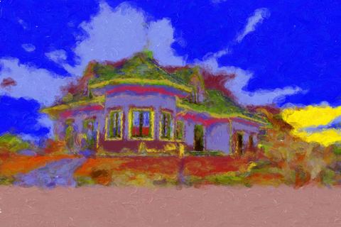 Country house, painted in Impresso Studio